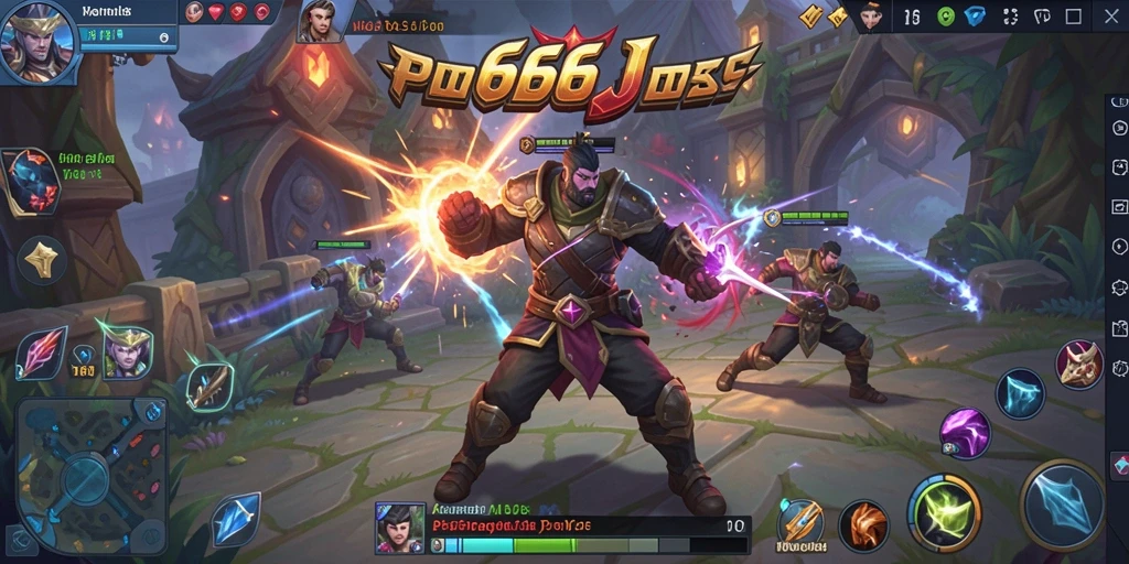 Tampilan gameplay yang seru dan mendebarkan dalam 666J.