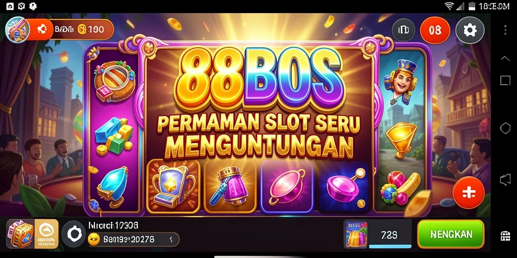 Tampilan seru gameplay Slot 88BOS yang memikat.
