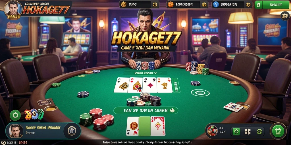 Tampilan gameplay HOKAGE77 yang mendebarkan dan interaktif.