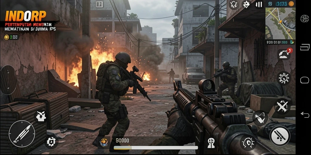 Screenshot gameplay INDORP dengan aksi menegangkan dan grafis yang mengesankan.