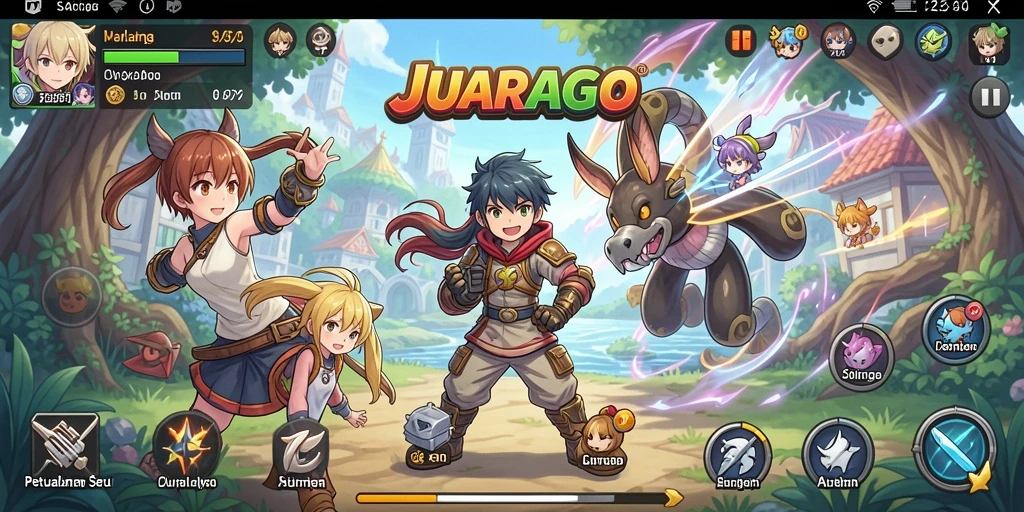 Tampilan gameplay JUARAGO yang menarik dan penuh aksi.