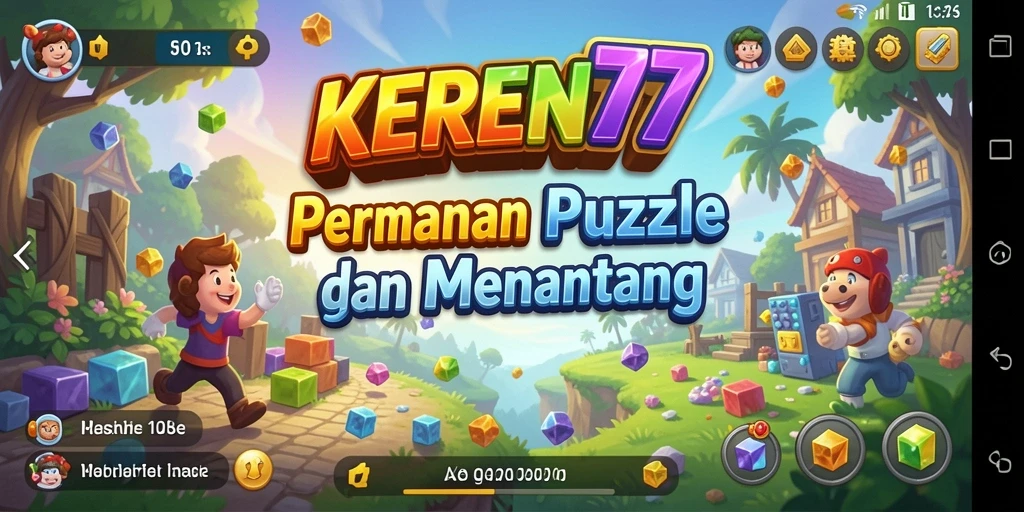 Tampilan gameplay KEREN77 yang menjanjikan pengalaman puzzle menarik.