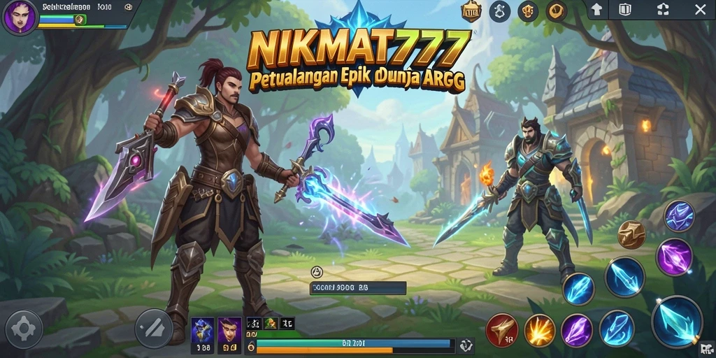 Screenshot gameplay NIKMAT777 menunjukkan aksi pertempuran yang seru.