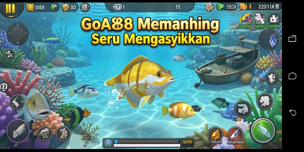 Tampilan gameplay seru di <strong>POA88</strong>, menampilkan aksi memancing yang mendebarkan.