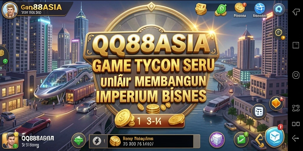 Tampilan gameplay seru dalam QQ88ASIA di dunia Tycoon.