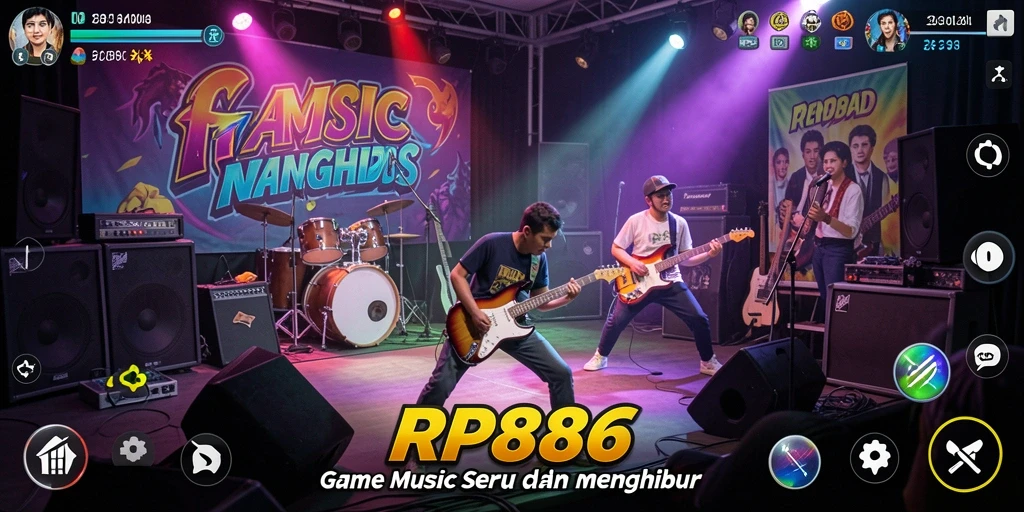 Tampilan gameplay dari RP886 yang mengasyikkan dan interaktif.