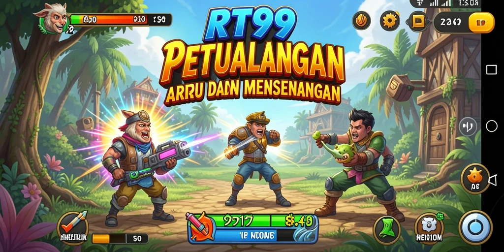 Tampilan gameplay seru dan aksi mendebarkan di RT99.