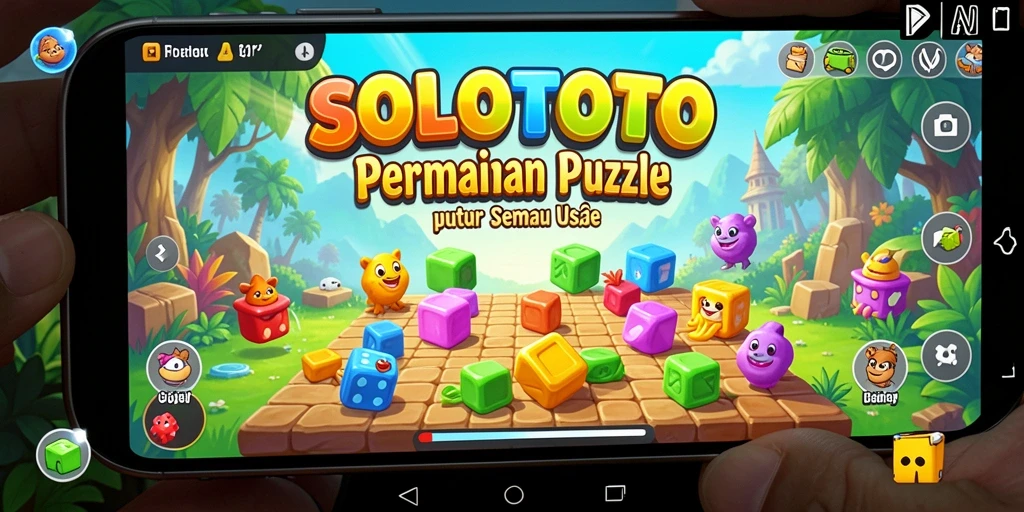 Tampilan gameplay puzzle yang menarik di SOLOTOTO.