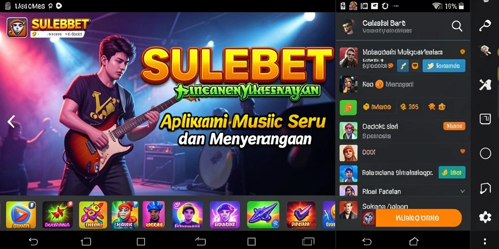Screenshot gameplay SULEBET yang menunjukkan keseruan bermain musik.