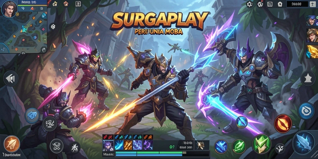 Tampilan gameplay intens penuh aksi dari SURGAPLAY.