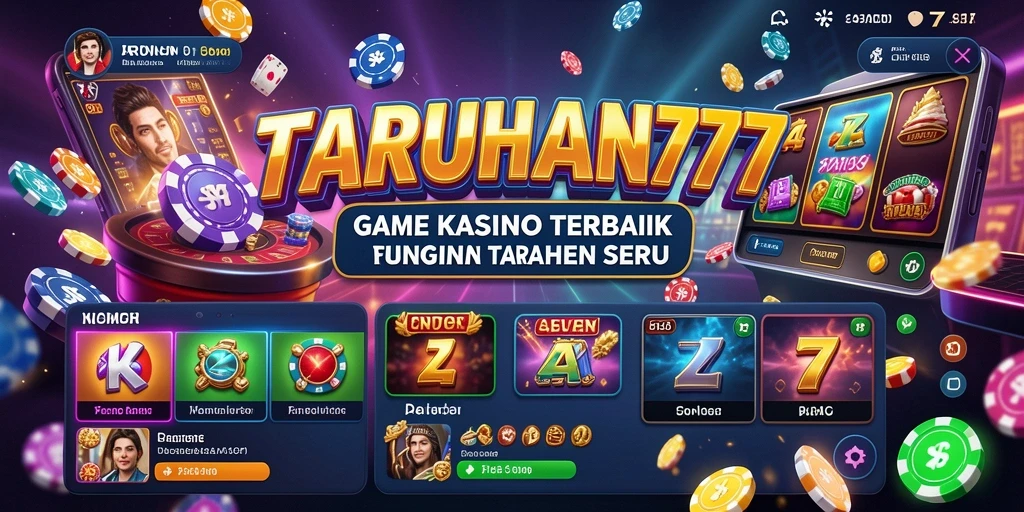 Tampilan menarik gameplay Kasino TARUHAN77 yang seru.