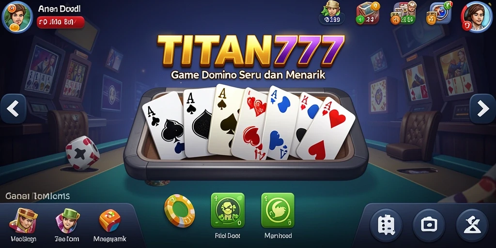Gameplay seru dan menantang dalam permainan Domino TITAN777.