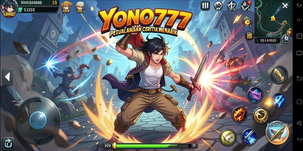 Screenshot YONO777 menampilkan aksi seru di dunia Anime.